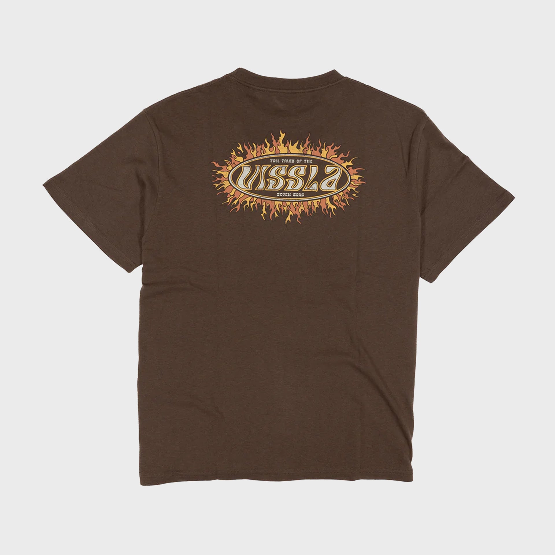 Vissla Play With Fire T-Shirt - Dark Earth - ManGo Surfing