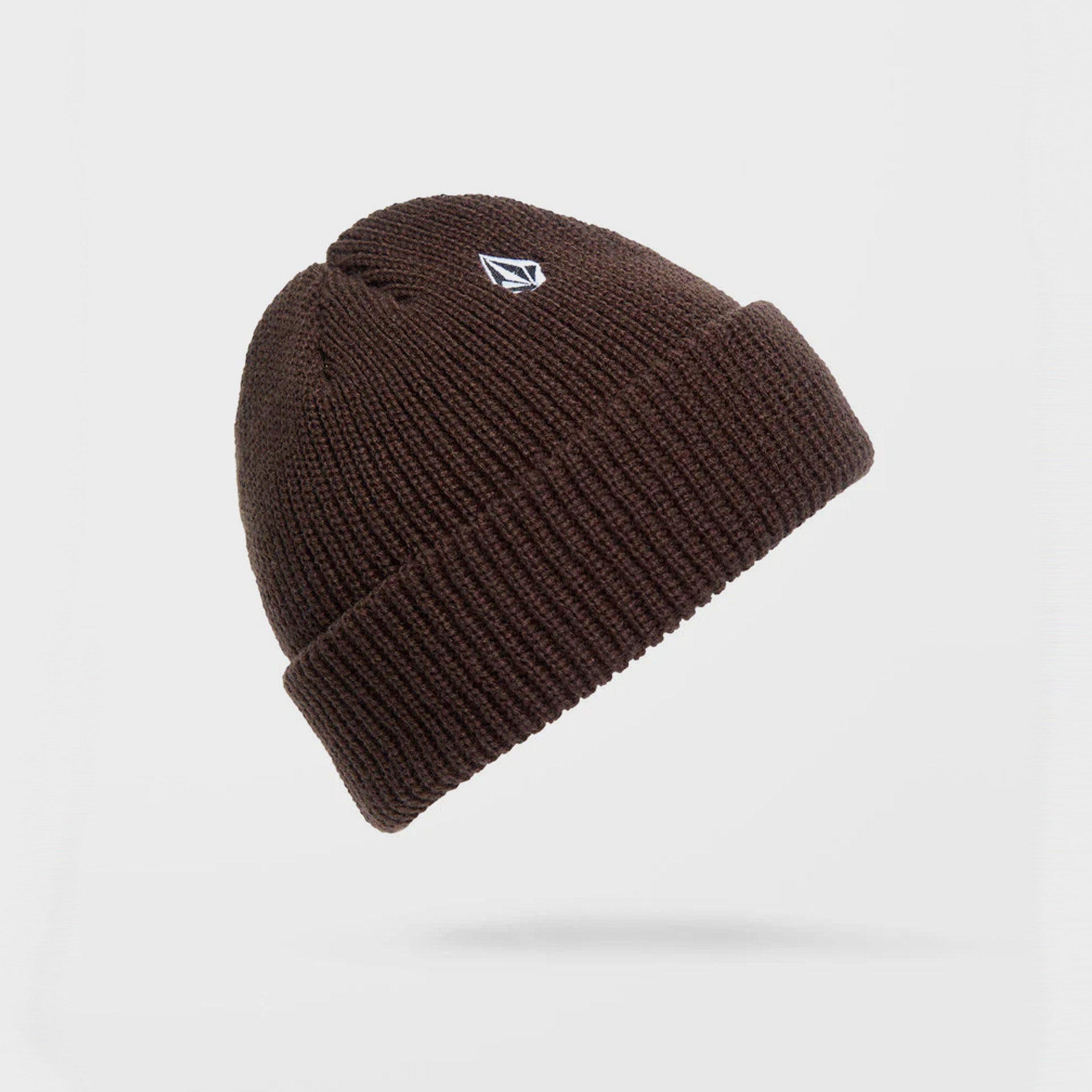 Volcom Mens Full Stone Beanie Hat - One Size - Cacao - ManGo Surfing