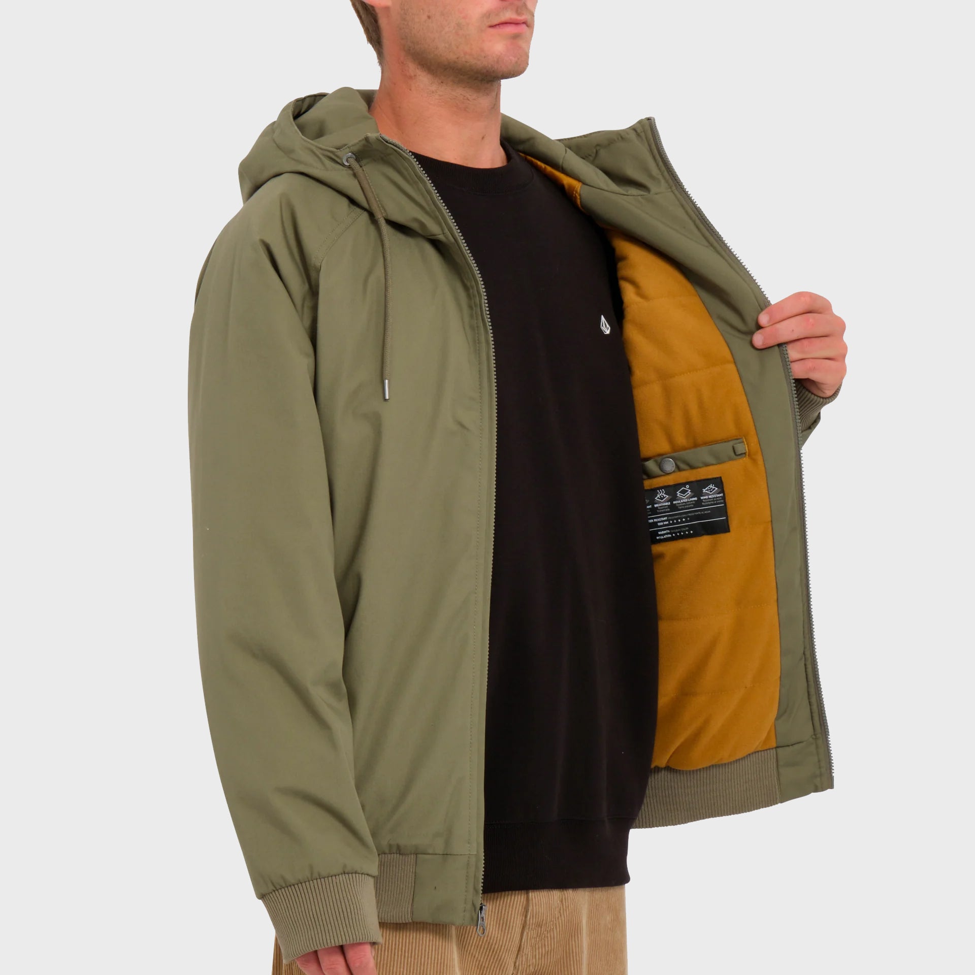 Volcom Mens Hernan 10K Jacket - Wintermoss