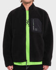 Volcom Mens Muzzer Fuzzar Zip Sherpa Sweatshirt - Black