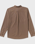 Volcom Mens Veeco Oxford Long Sleeve Shirt - Brown Stone - ManGo Surfing