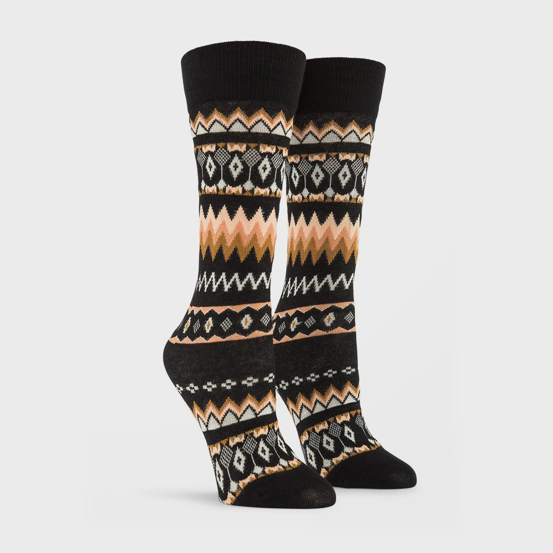 Volcom Not Fairisle Womens Socks - Vintage Black - ManGo Surfing