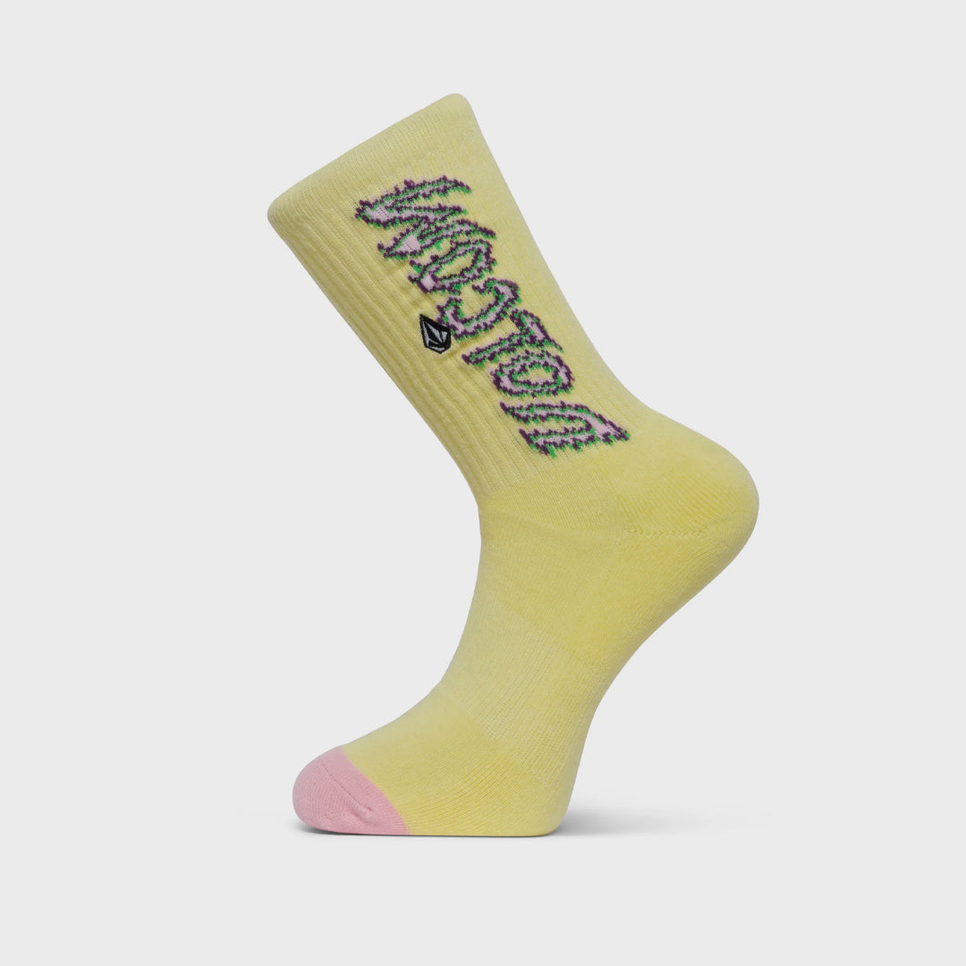 Volcom Tetsunori Socks - One Size - Aura Yellow - ManGo Surfing