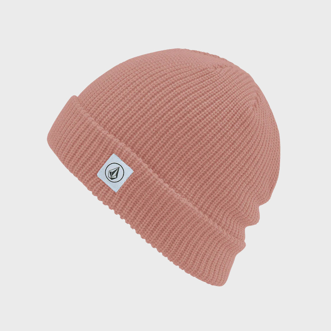 Volcom Womens Full Stone Beanie Hat - One Size - Mauve Rose