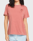 Volcom Womens Lock It Up T-Shirt - Mauve Rose