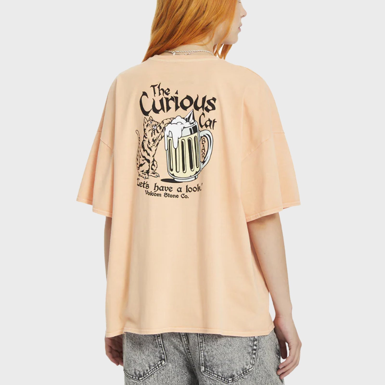 Volcom Womens My Guys T-Shirt - One Size - Peach - ManGo Surfing