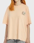 Volcom Womens My Guys T-Shirt - One Size - Peach - ManGo Surfing