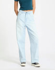 Volcom Womens Weellow II Denim Trousers - Bleached Aqua