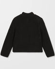 Volcom Womens Wuzer Fuzzar Sherpa Sweatshirt - Black