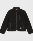 Volcom Womens Wuzer Fuzzar Sherpa Sweatshirt - Black