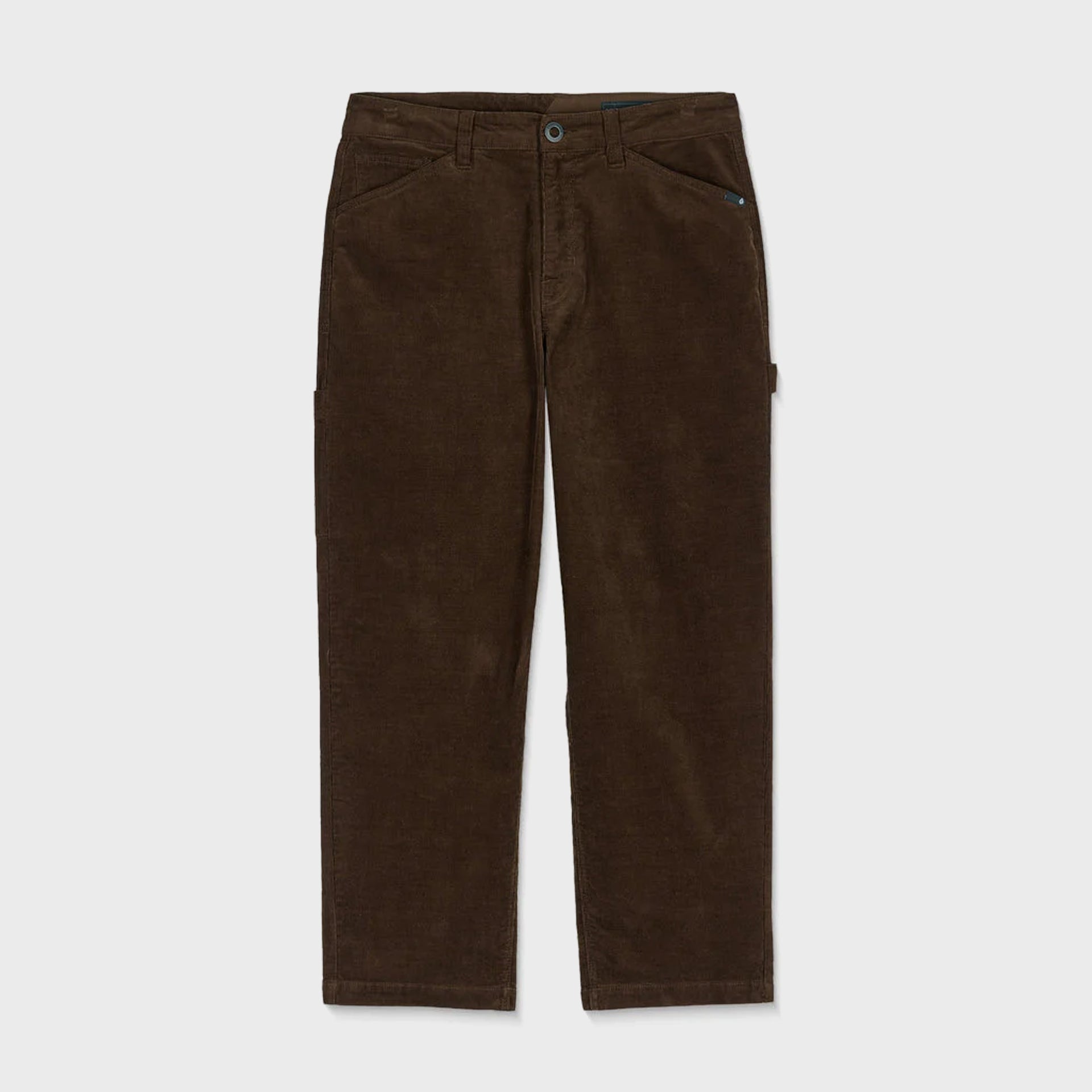 Volcom Mens Kraftsman Corduroy Trousers - Brown Stone