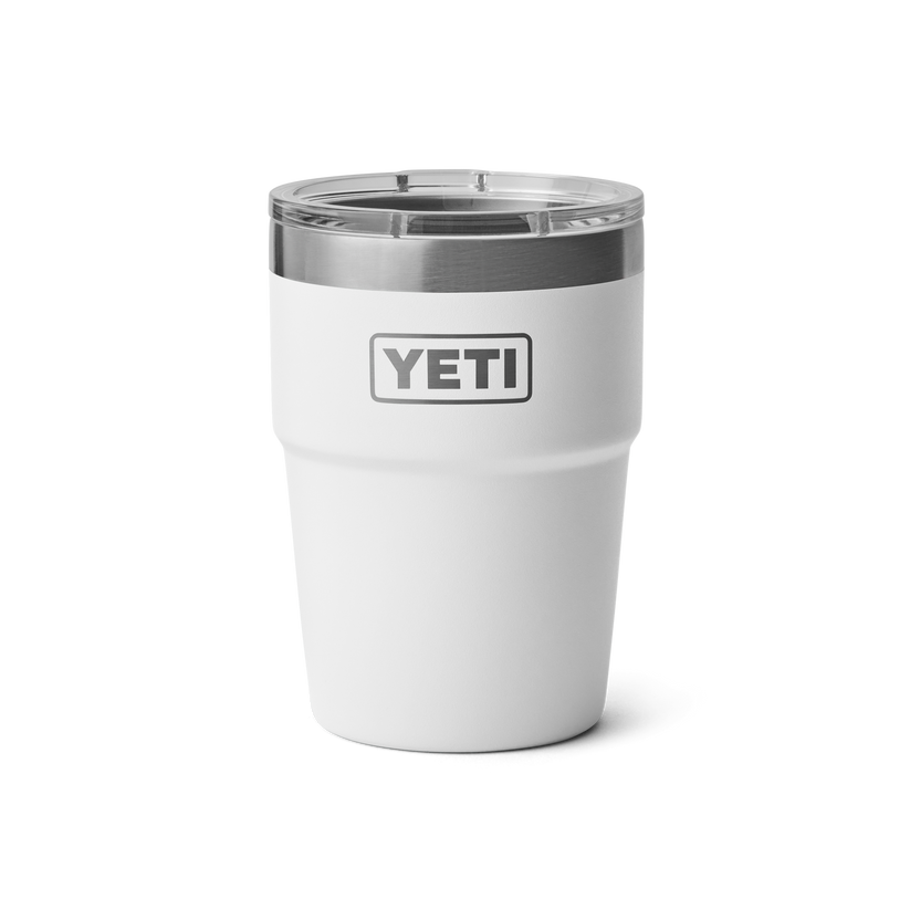 Yeti Rambler 16oz (475 ml) Stackable Cup - White - ManGo Surfing