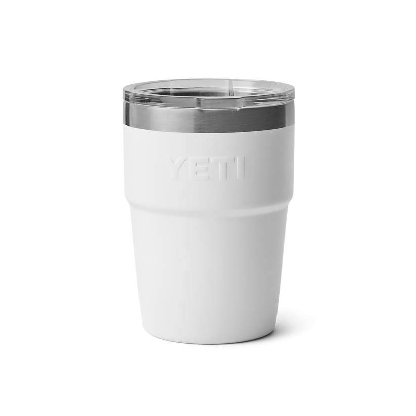 Yeti Rambler 16oz (475 ml) Stackable Cup - White - ManGo Surfing