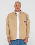 Rusty Mens Cobra Overshirt - Light Fennel - ManGo Surfing