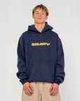 Rusty Mens Flip Daddy 2.0 Hooded Fleece - Navy Blue