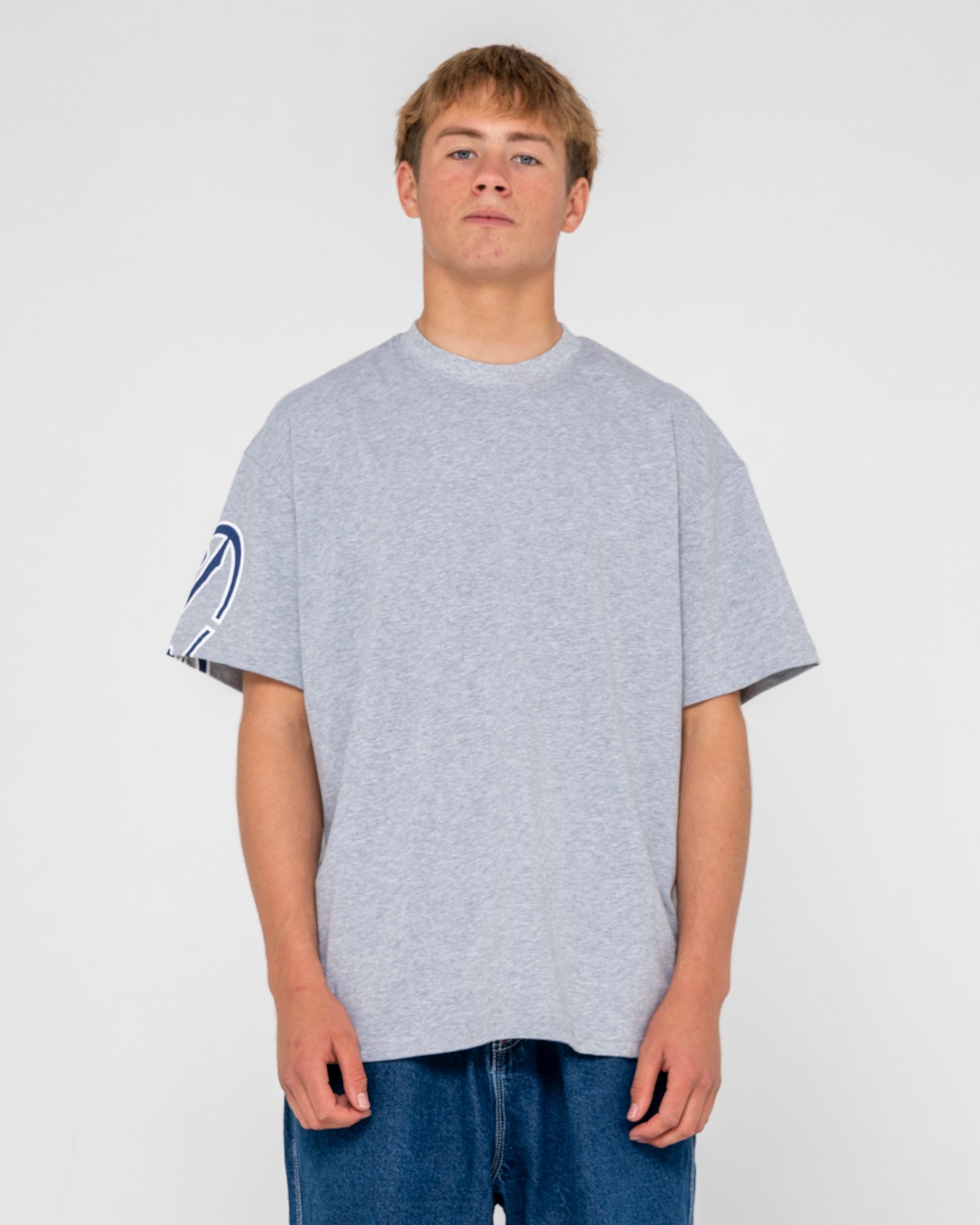Rusty Mens Glaze-R Short Sleeve T-Shirt - Grey Marle