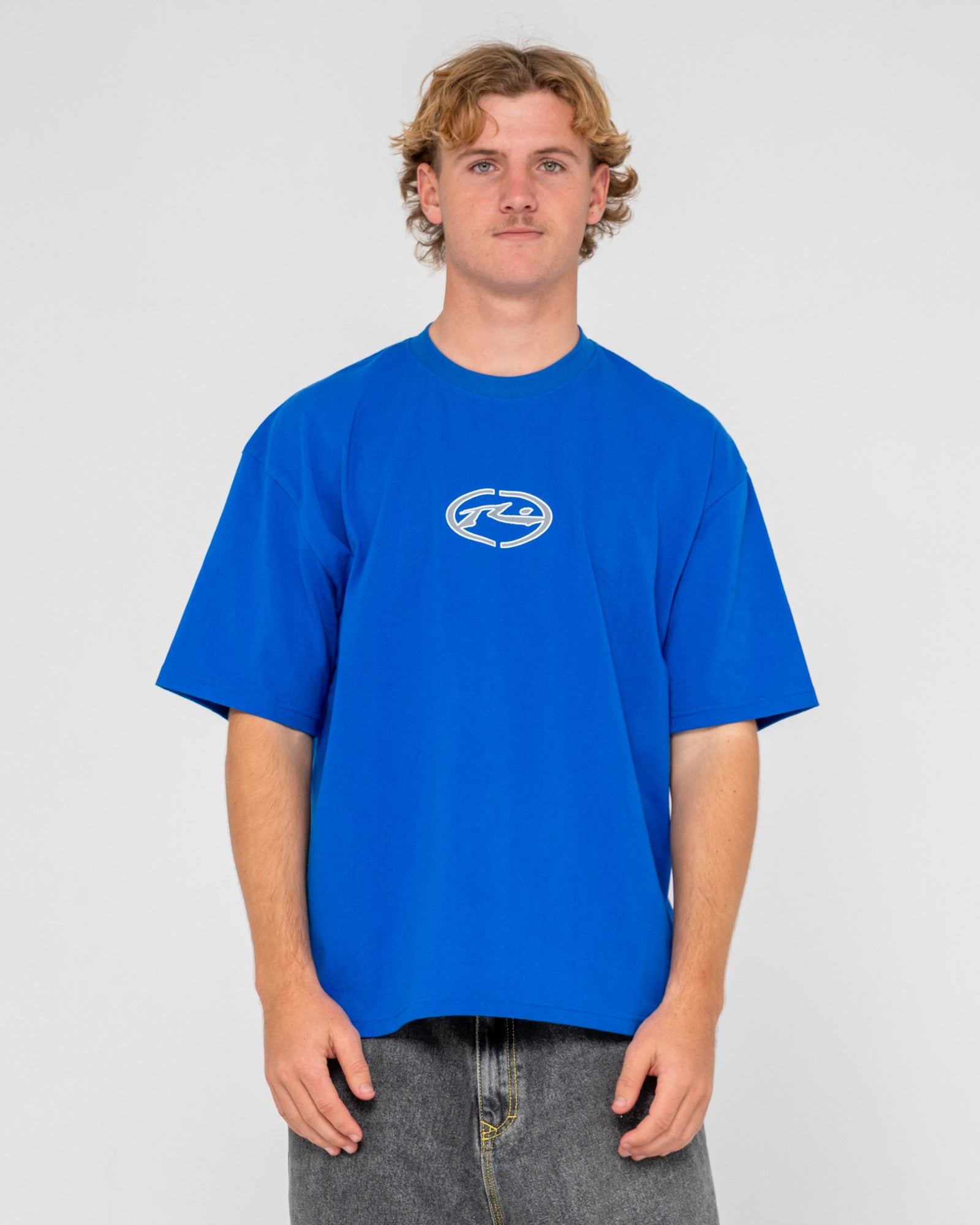 Rusty Mens Turbo Short Sleeve T-Shirt - Royal Blue