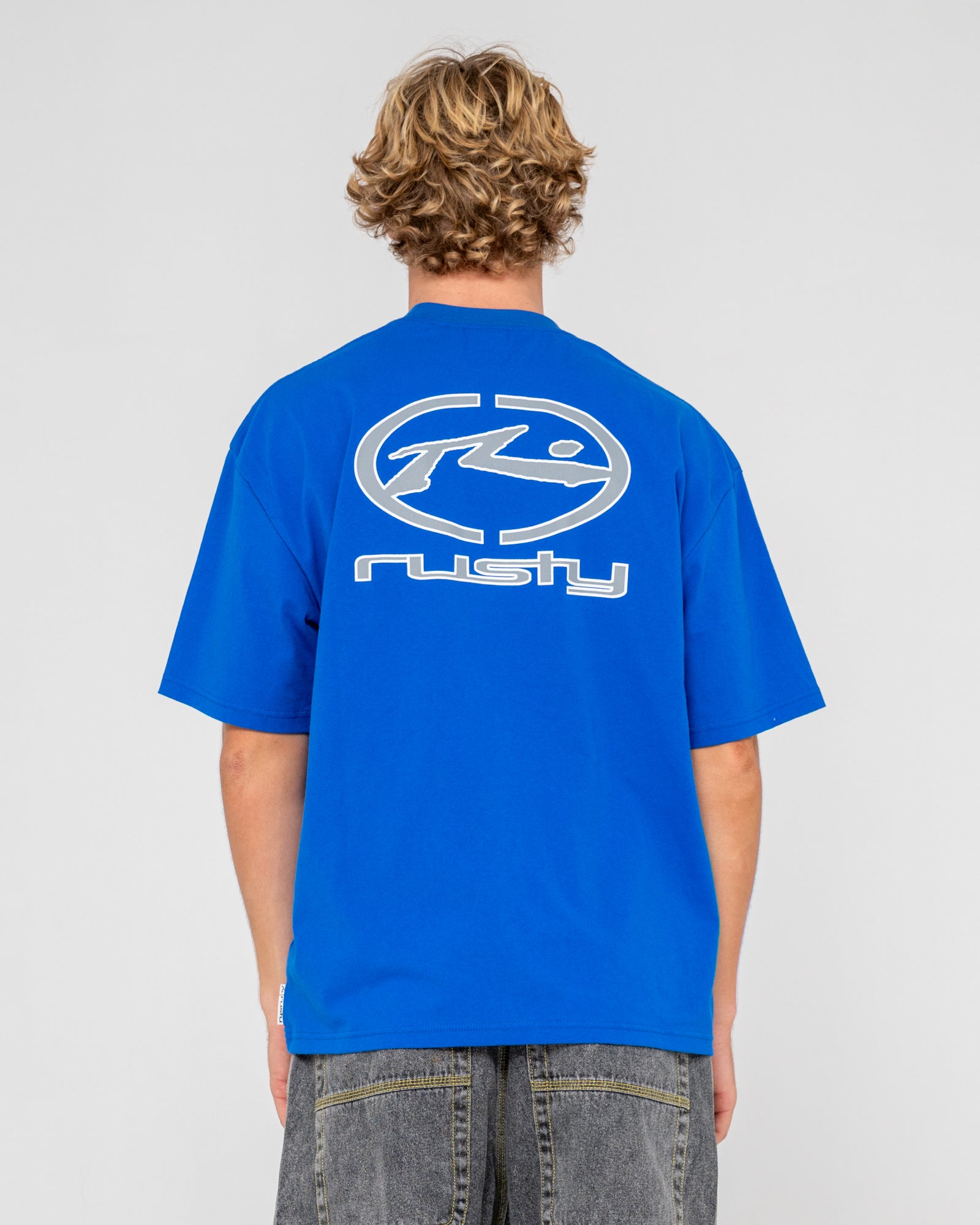Rusty Mens Turbo Short Sleeve T-Shirt - Royal Blue