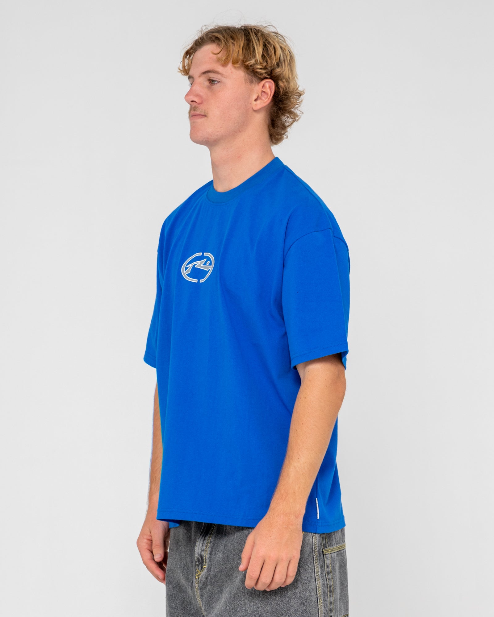 Rusty Mens Turbo Short Sleeve T-Shirt - Royal Blue