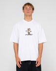 Rusty Mens Dr Dot Short Sleeve T-Shirt - White