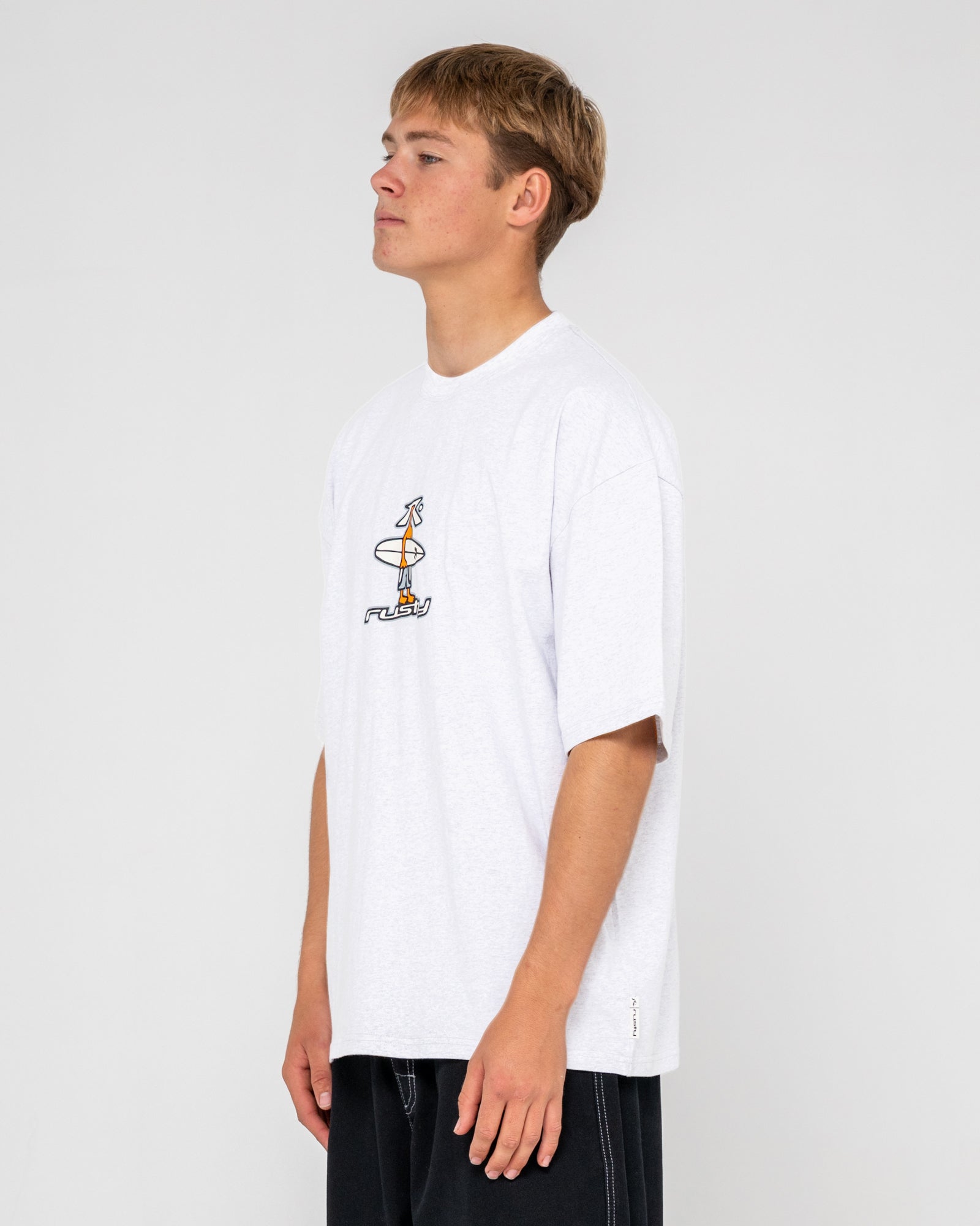 Rusty Mens Dr Dot Short Sleeve T-Shirt - White