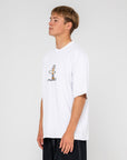 Rusty Mens Dr Dot Short Sleeve T-Shirt - White