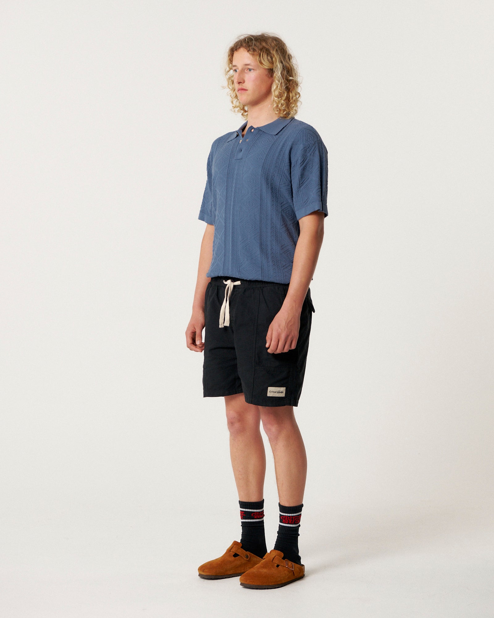 The Critical Slide Society Mens All Day Canvas Shorts - Black - ManGo Surfing