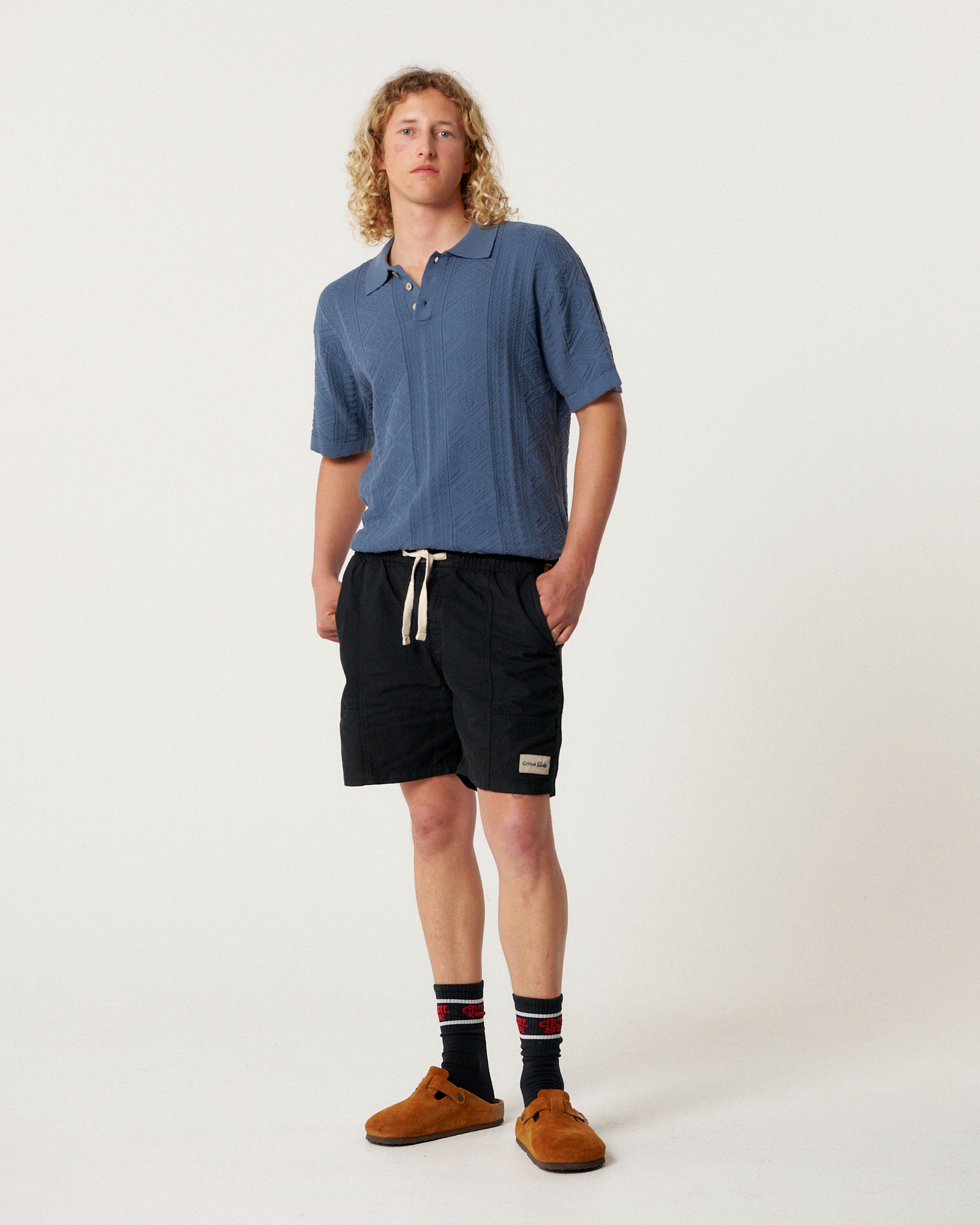 The Critical Slide Society Mens All Day Canvas Shorts - Black - ManGo Surfing