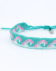 Pineapple Island Melayang Wave Beaded Bracelet - Blue/Pink