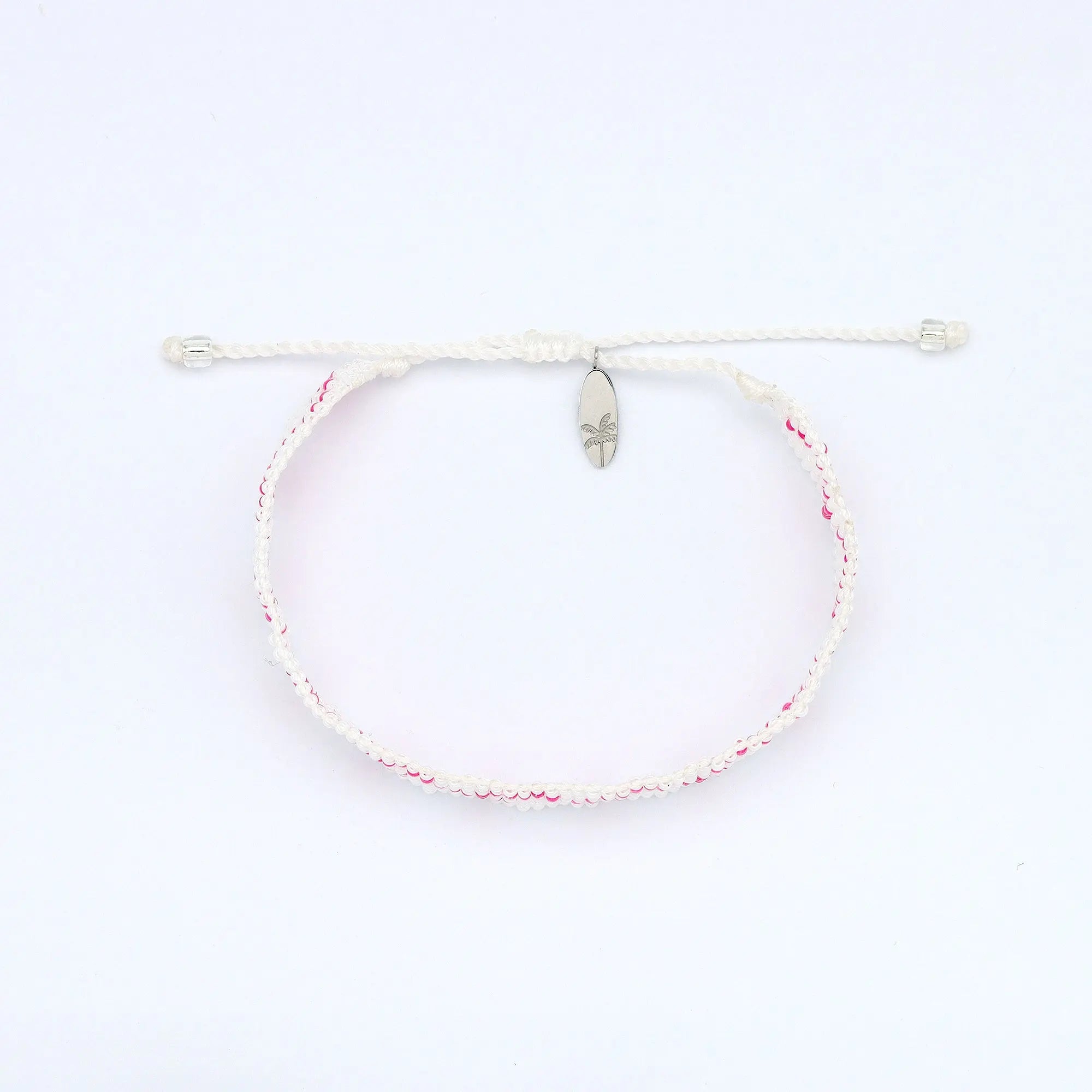 Pineapple Island Melayang Wave Beaded Bracelet - White/Pink