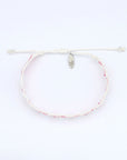 Pineapple Island Melayang Wave Beaded Bracelet - White/Pink