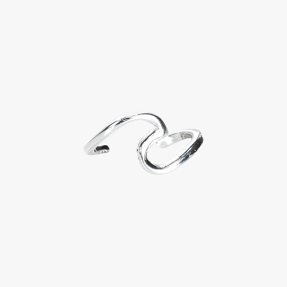 Pura Vida Wave Ear Cuff - Silver - ManGo Surfing