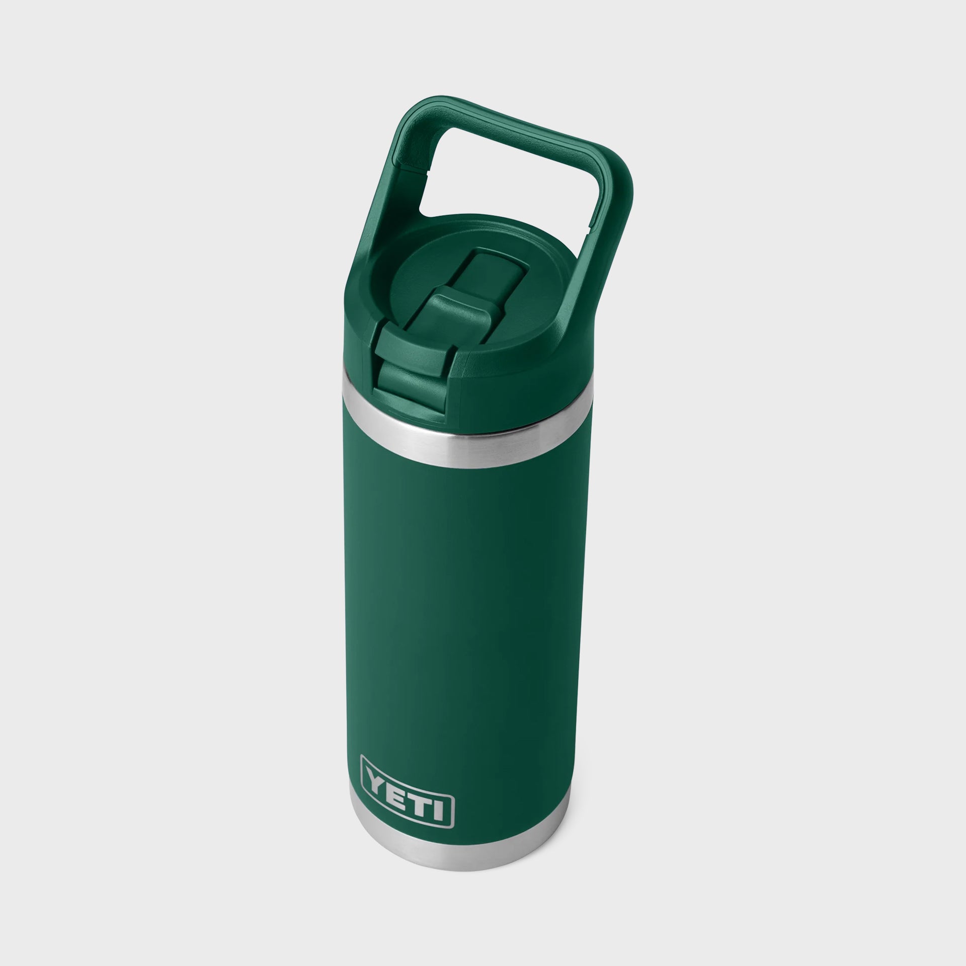 Yeti Rambler 18oz (532 ml) Straw Bottle - Black Forest Green