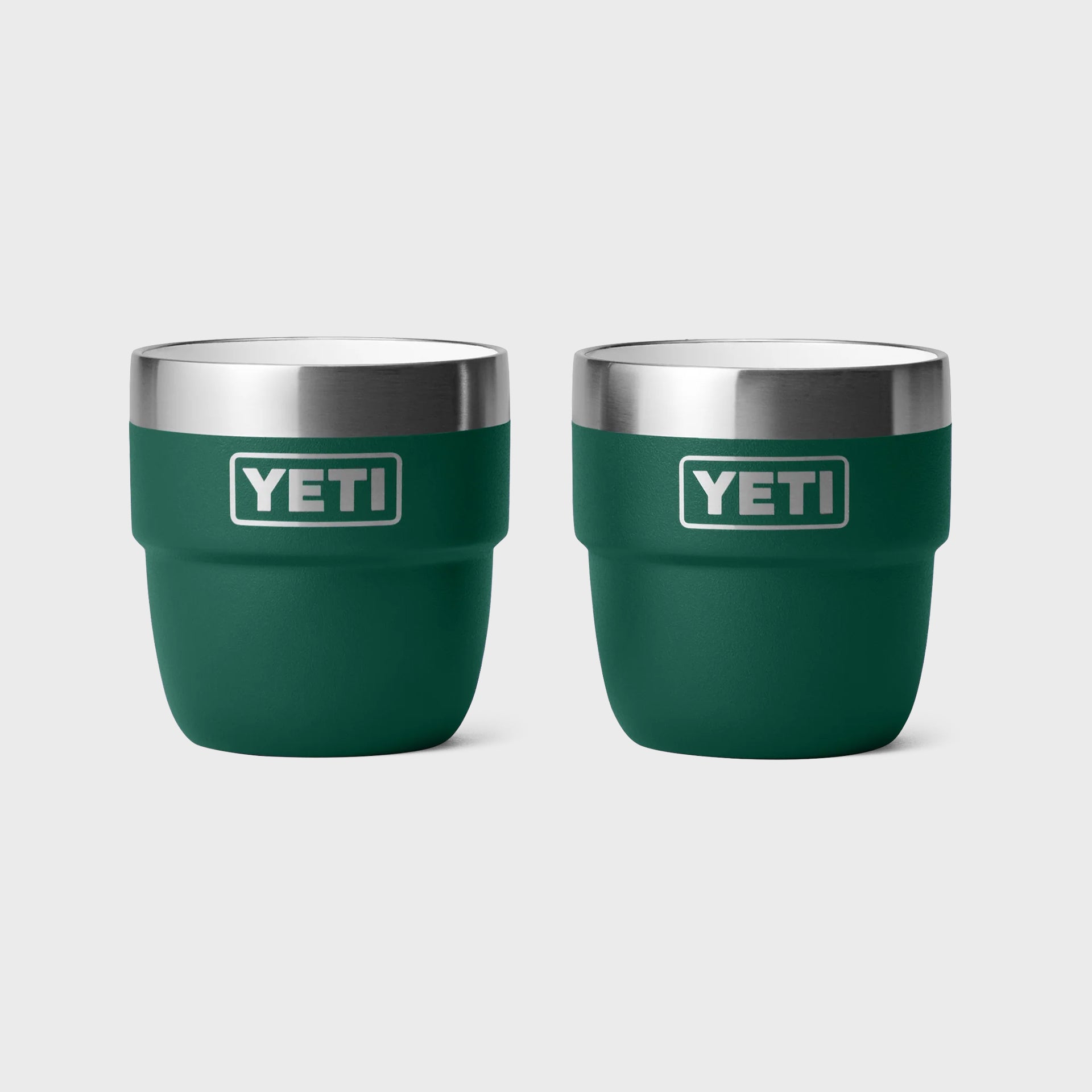 Yeti Rambler 4oz Stackable Espresso Cups (2 Pack) - Black Forest Green - ManGo Surfing