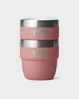 Yeti Rambler 4oz Stackable Espresso Cups (2 Pack) - Sandstone Pink