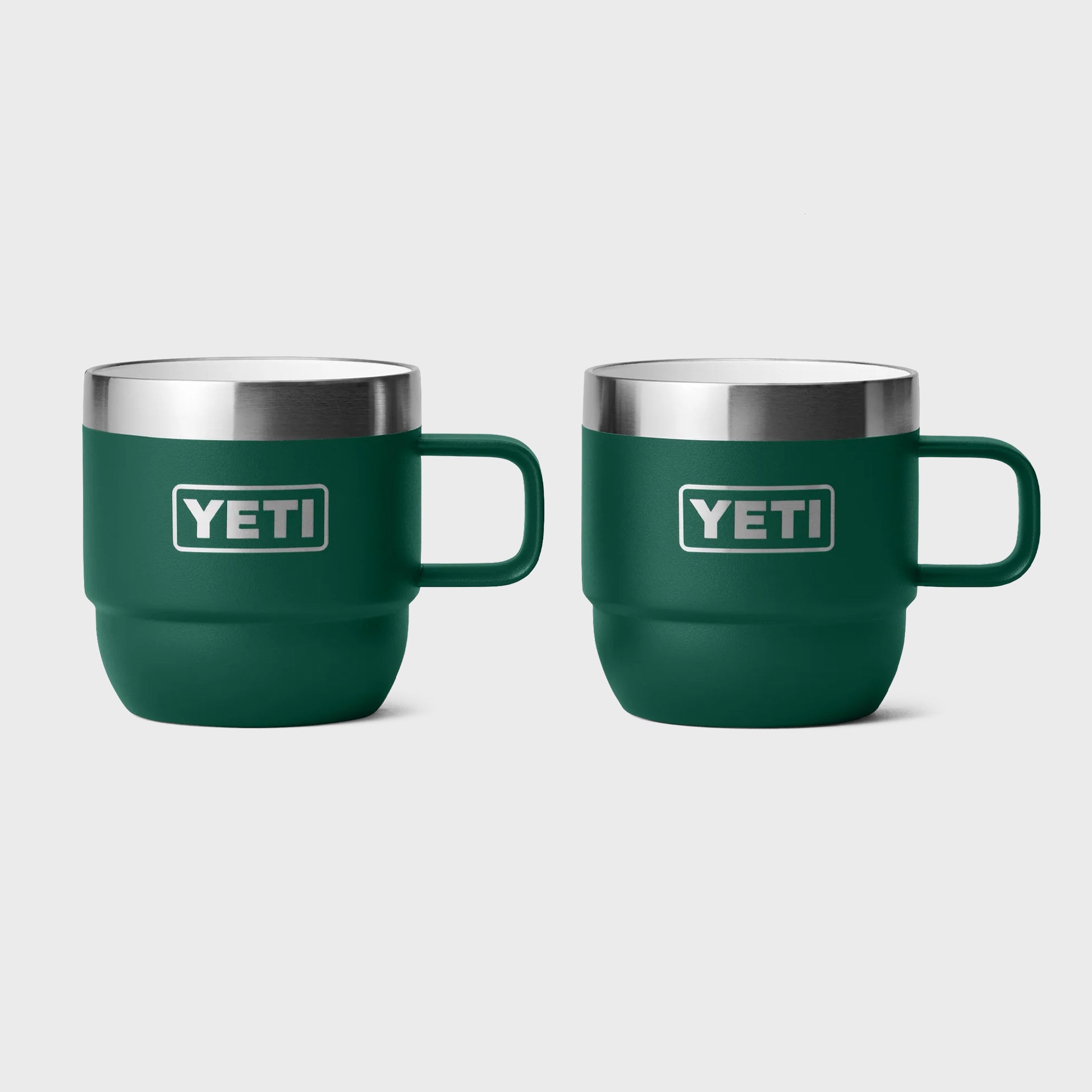 Yeti Rambler 6oz Stackable Espresso Mugs (2 Pack) - Black Forest Green - ManGo Surfing