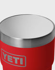 Yeti Rambler 8oz (237 ml) Stackable Cup With DuraSip™ Ceramic Lining - Rescue Red - ManGo Surfing