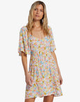 Billabong Womens Take A Chance Babydoll Dress - Salt Crystal