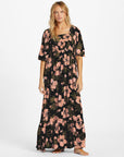 Billabong Womens Full Bloom Maxi Dress - Black Sands