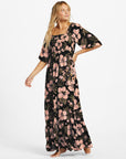 Billabong Womens Full Bloom Maxi Dress - Black Sands