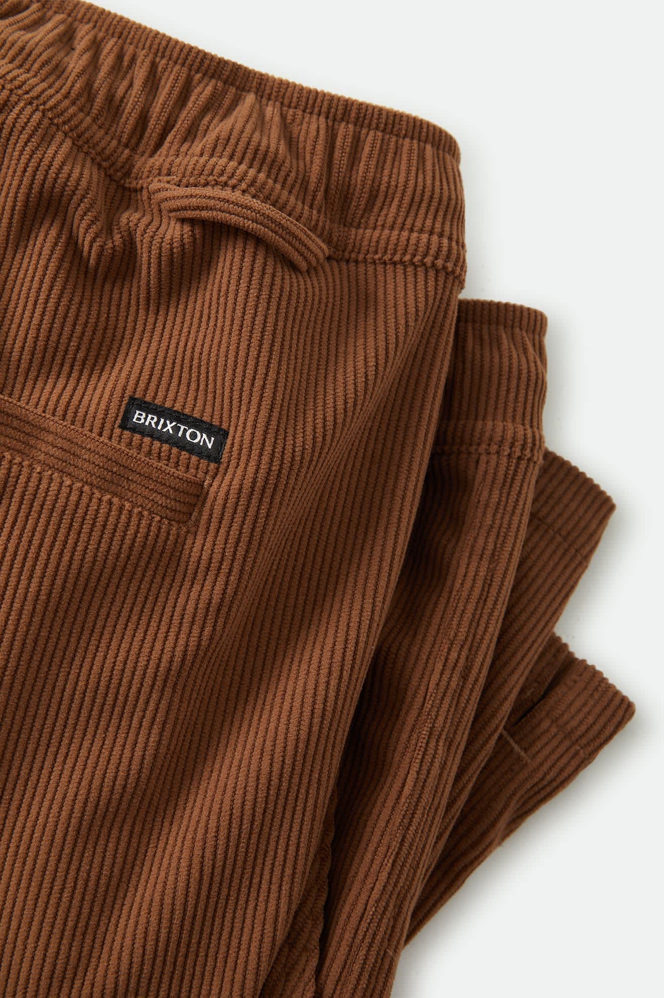 Brixton Everyday Corduroy Shorts - Tobacco Brown