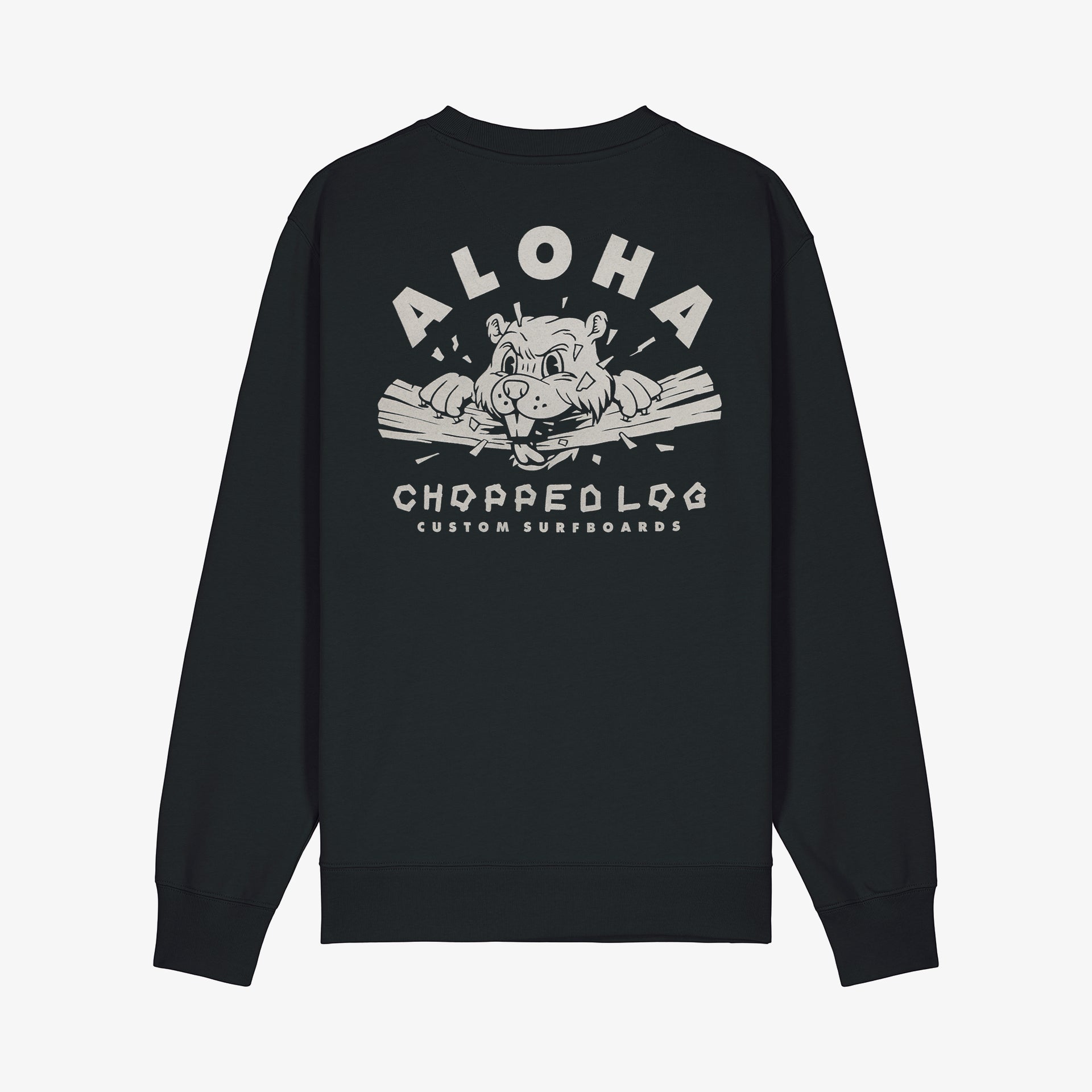 aloha graphic beaver sweatshirt crewneck mens