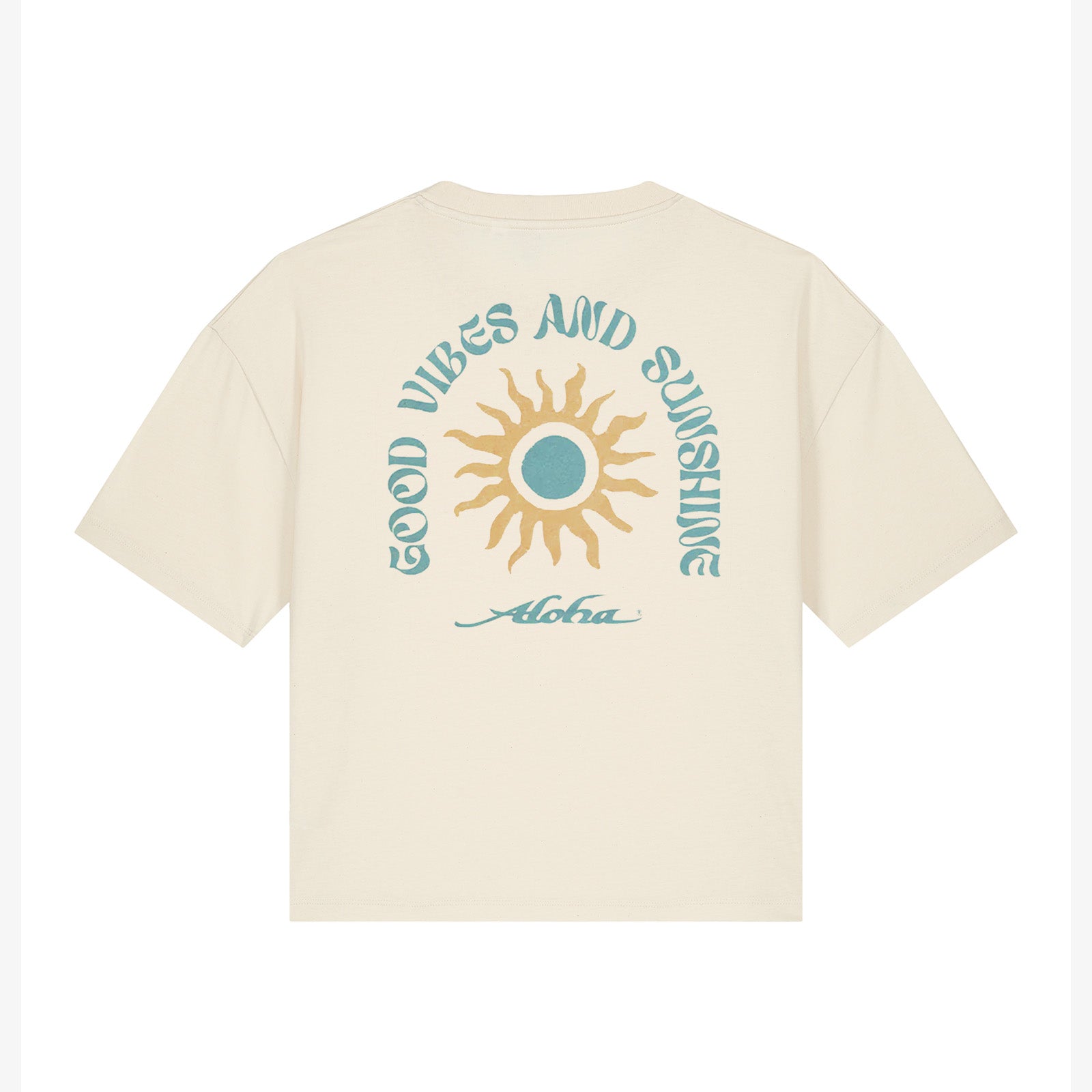 Aloha Womens Good Vibes T-Shirt - Off White