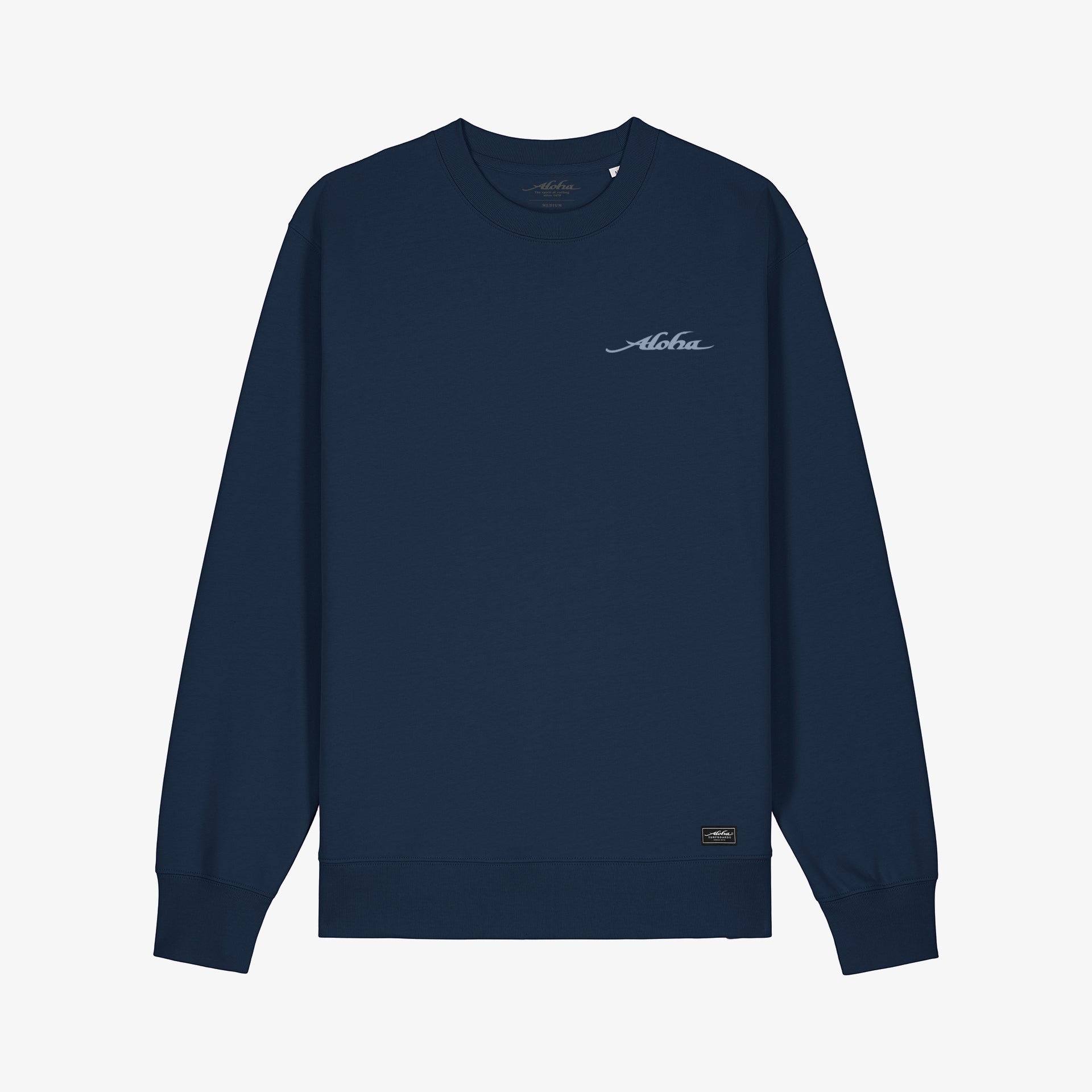 Aloha Custom Surfboards Long Sleeve Crew Sweatshirt - Navy