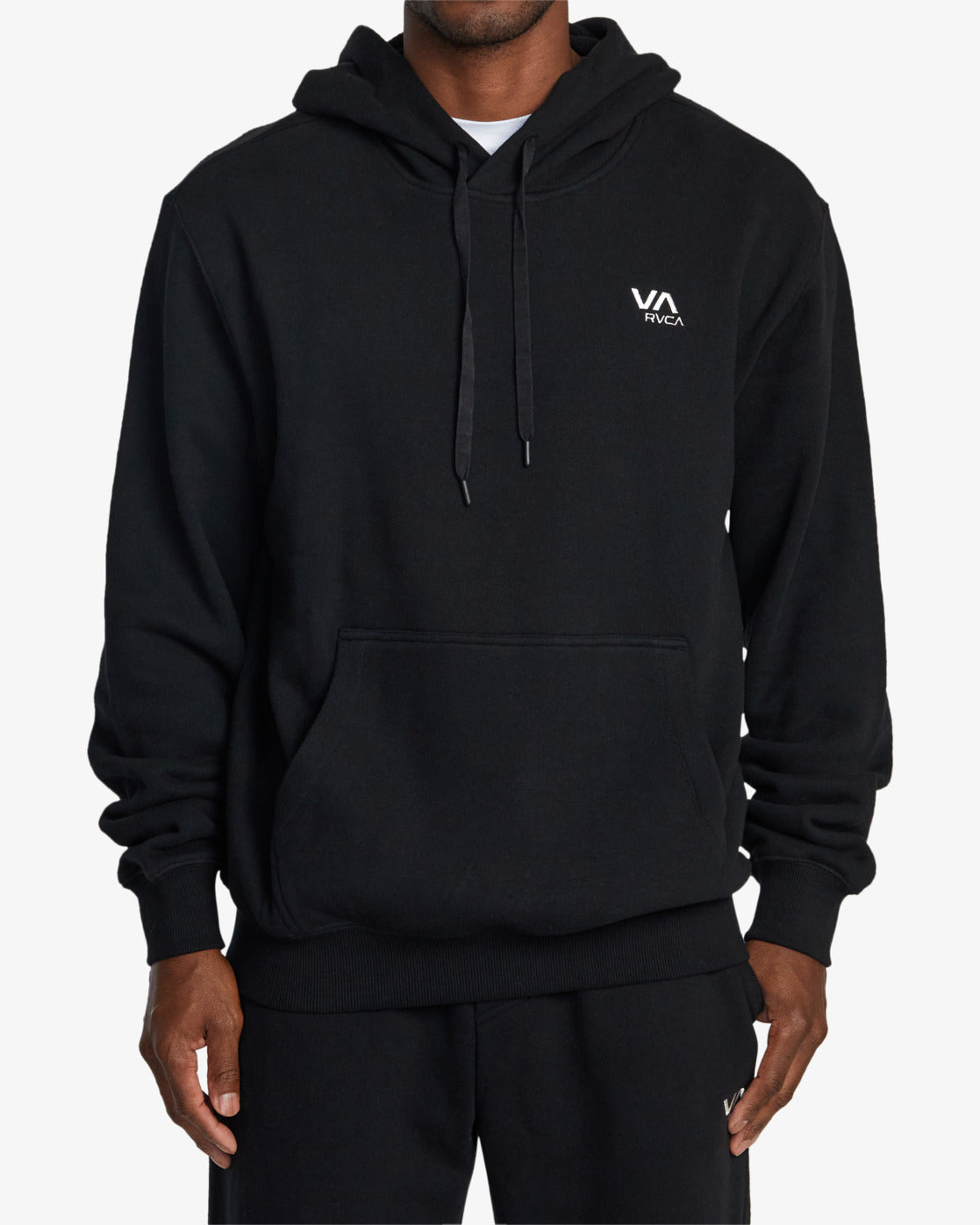 RVCA Mens VA Essential Hoodie - Black - ManGo Surfing