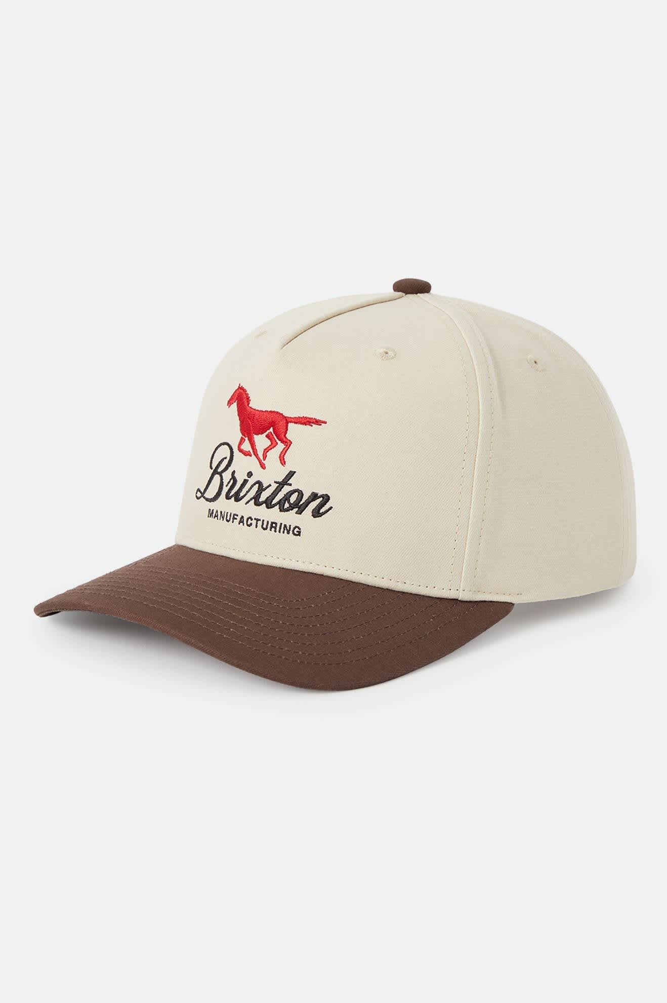 Brixton Leisure Snapback Hat - Khaki/Coco