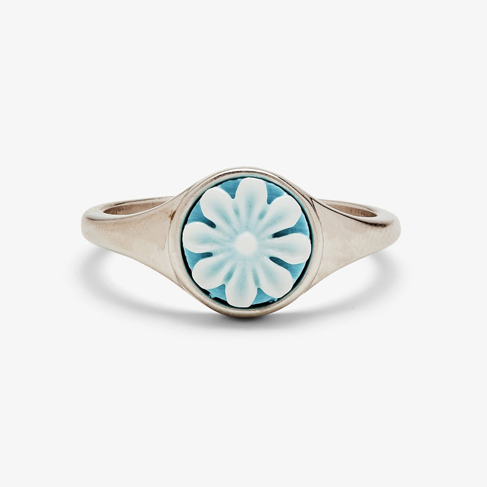 Pura Vida Cameo Ring - Silver - ManGo Surfing