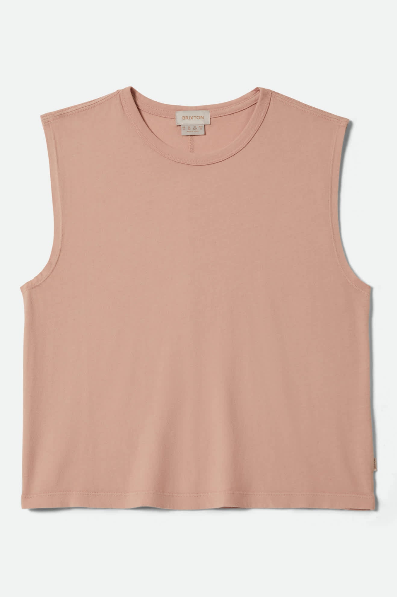 Brixton Womens Carefree Organic Garment Dye Muscle Tank - Silver Pink