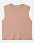 Brixton Womens Carefree Organic Garment Dye Muscle Tank - Silver Pink