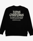 Deus Mens Rinse Wash Crew Sweatshirt - Anthracite